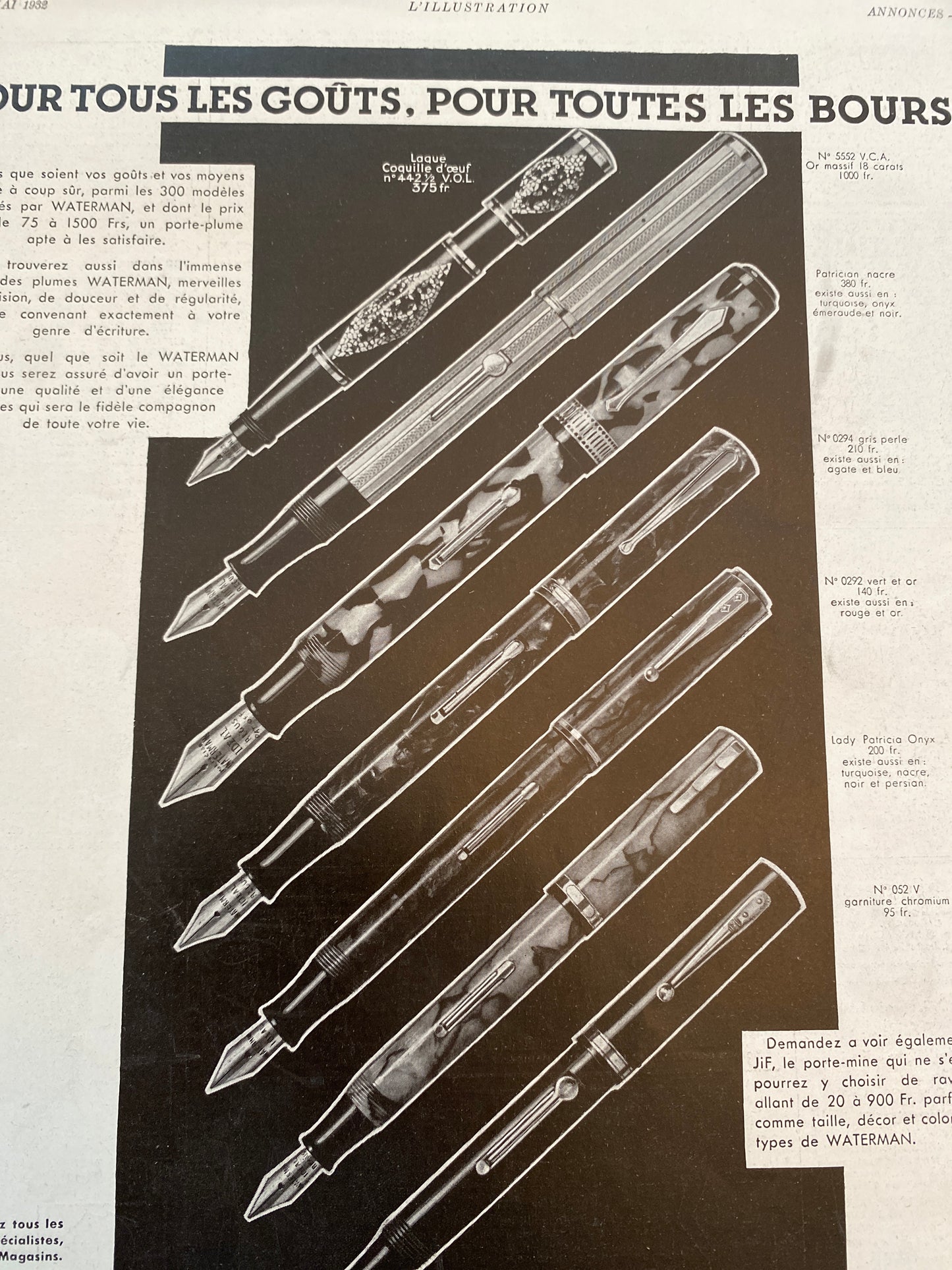 Waterman Pens 1932