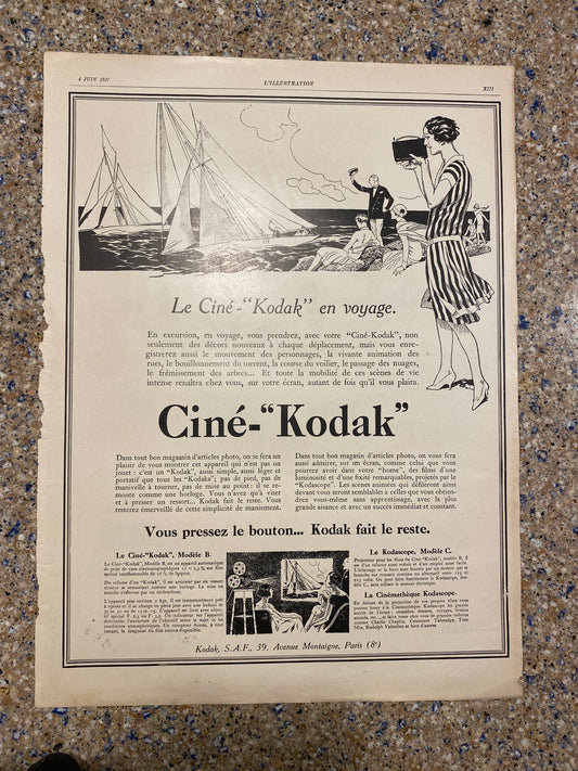 1927 Kodak Advertising