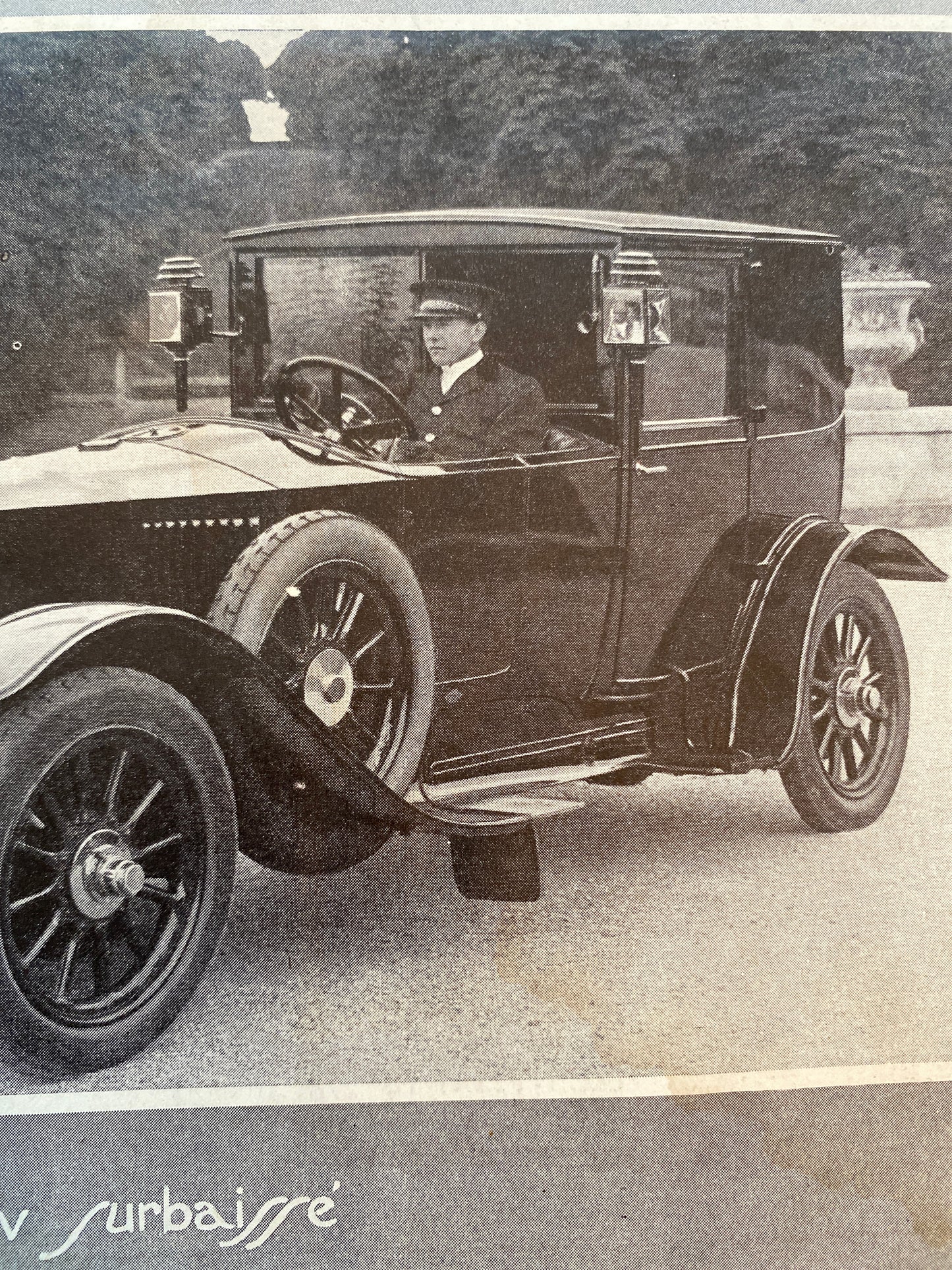 Antique Car Advertisement. Renault France.