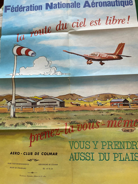 Vintage Airplane Poster