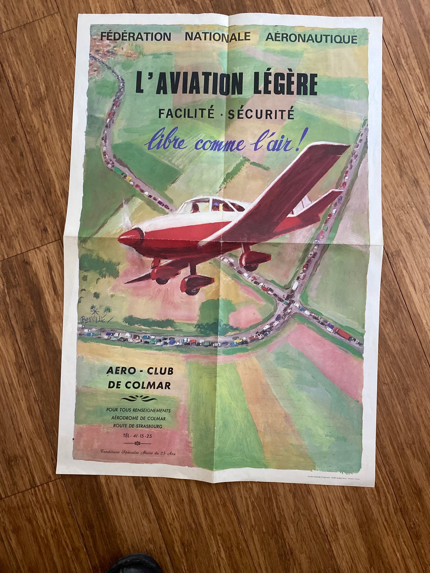 Vintage Airplane Poster