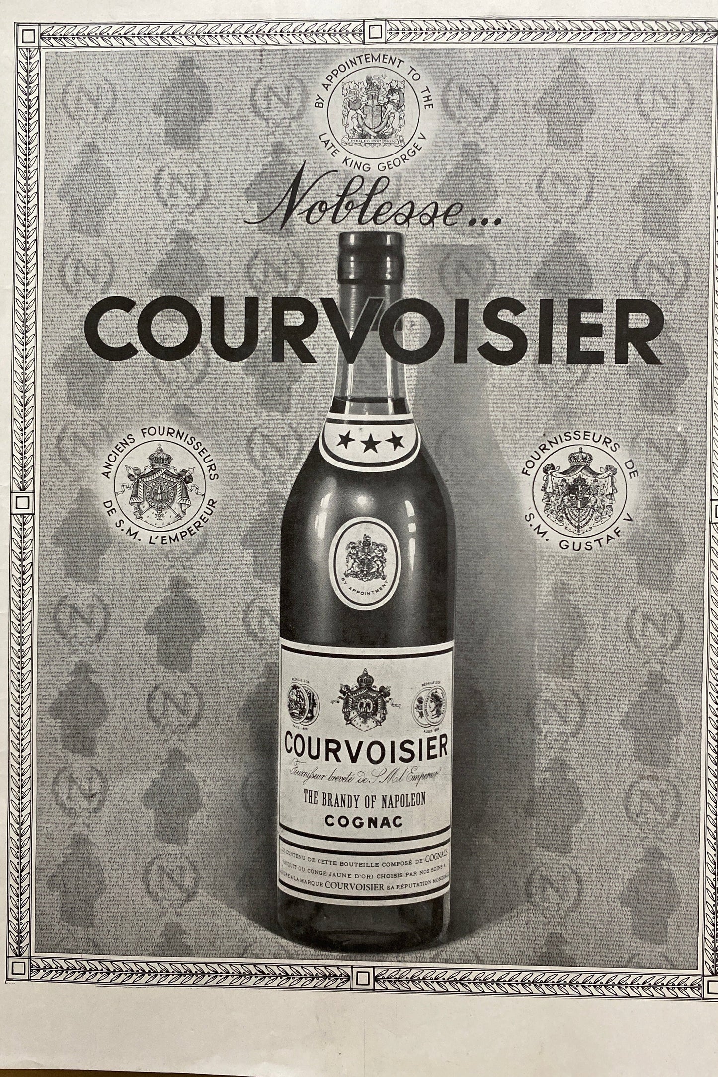 French Advertising, Cognac, 1938