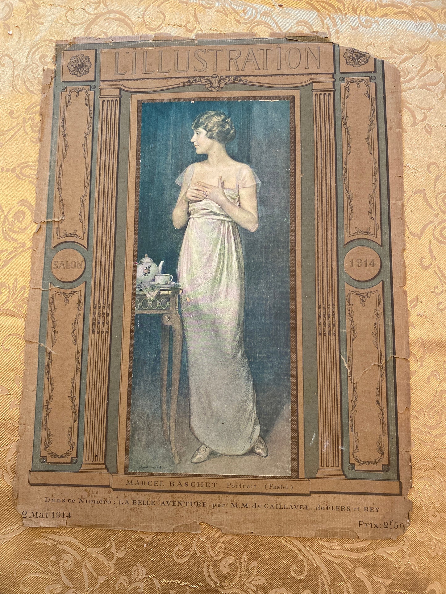 1914 Front cover of L'Illustration Publication, Paris France. Original