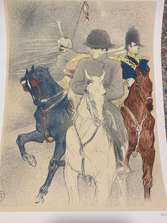 Toulouse Lautrec, 1960's print.